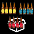 Colis panaché "LES TRADITIONELLES" 12 bouteilles 33cl : 4 Blanche - 4 Blonde - 4 Ambrée