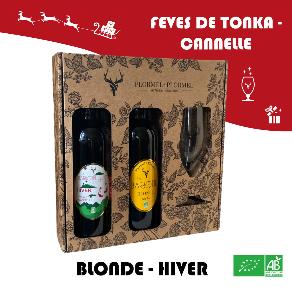 1 Coffret 2x75cl + 1 verre - Blonde HIVER