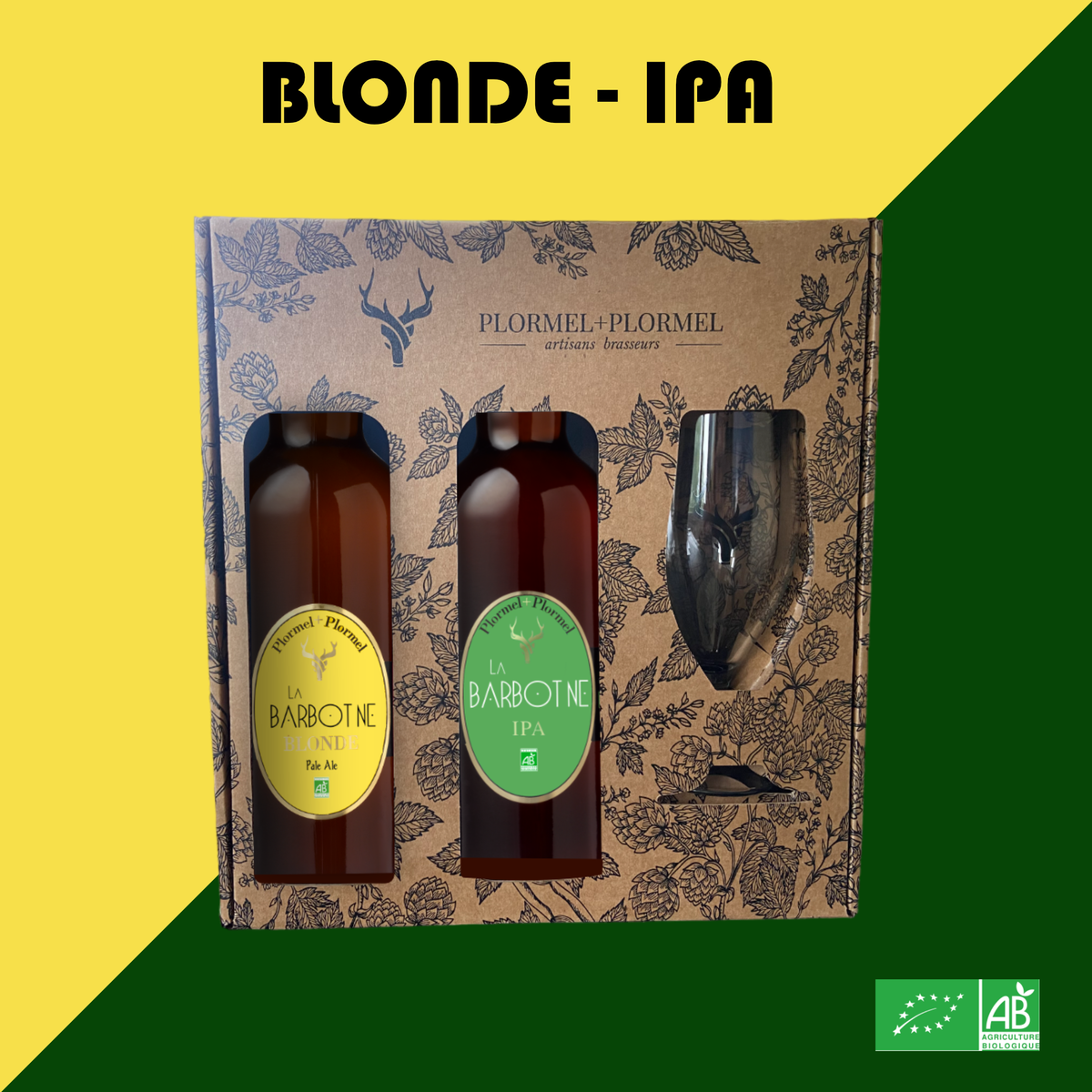 1 Coffret 2x75cl + 1 verre - Blonde IPA